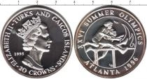 Продать Монеты Теркc и Кайкос 20 крон 1995 Серебро