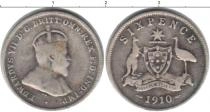 Продать Монеты ЮАР 6 пенсов 1910 Серебро