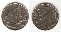 Продать Монеты Таиланд 1 бат 2009 Сталь покрытая никелем