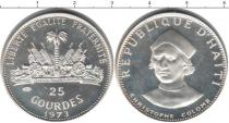 Продать Монеты Гаити 25 гурдес 1973 Серебро