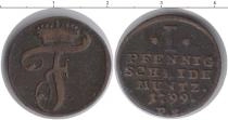 Продать Монеты Бранденбург 1 пфенниг 1799 Медь