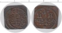 Продать Монеты Саксен-Хильдбургхаузен 1 хеллер 1787 Медь