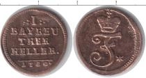 Продать Монеты Бранденбург 1 хеллер 1780 Медь