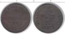 Продать Монеты Анхальт 1 пфенниг 1862 Медь
