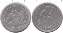 Продать Монеты США 25 центов 1854 Серебро