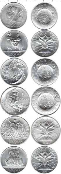 Продать Подарочные монеты Италия Новое тысячелетие 1998 Серебро