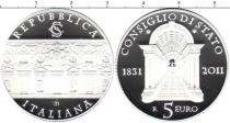 Продать Подарочные монеты Италия 180-летие Государственного Совета 2011 Серебро