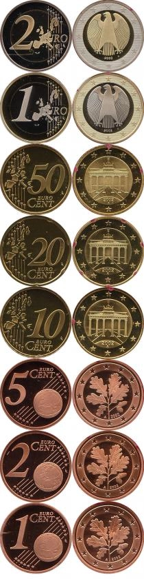 Продать Подарочные монеты Германия Евронабор 2002 года 2002 