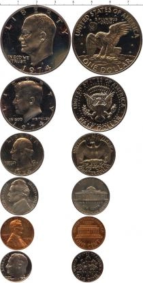 Продать Подарочные монеты США Выпуск монет 1974 года 1974 