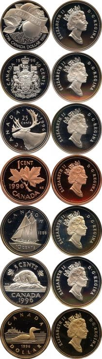 Продать Подарочные монеты Канада Набор монет 1996 года 1996 