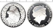 Продать Подарочные монеты Австралия Королева-мать 2002 Серебро