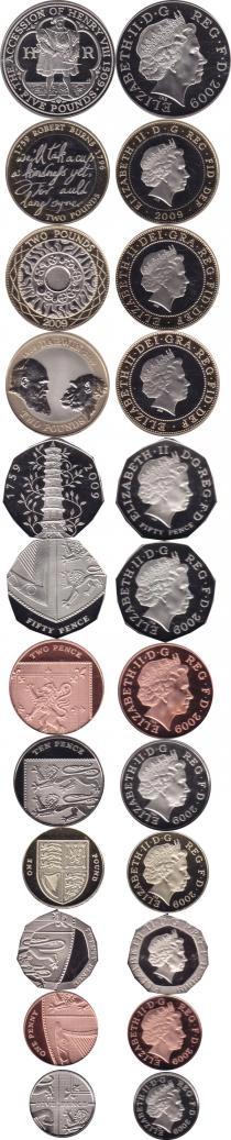 Продать Подарочные монеты Великобритания Новые гербы 2009 2009 