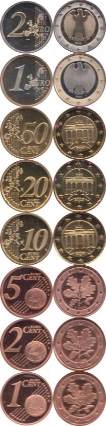 Продать Подарочные монеты Германия Выпуск 2002 года, Чеканка Штуттгарта 2002 