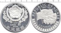 Продать Монеты Корея 1000 вон 1970 Серебро