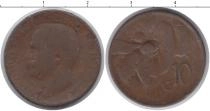Продать Монеты Италия 10 сентесим 1921 Медь
