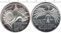Продать Монеты Германия 10 марок 1972 Серебро