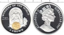 Продать Монеты Гибралтар 1 крона 1997 Серебро