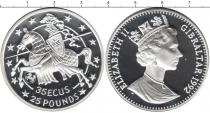 Продать Монеты Гибралтар 35 экю 1992 Серебро
