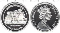 Продать Монеты Гибралтар 5 фунтов 2005 Серебро