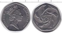 Продать Монеты Гибралтар 50 пенсов 1990 Медно-никель