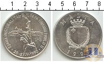 Продать Монеты Мальта 5 лир 1990 Серебро
