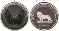 Продать Монеты Конго 10 франков 2002 Серебро