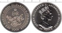 Продать Монеты Остров Вознесения 50 пенсов 2001 Медно-никель
