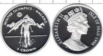 Продать Монеты Остров Мэн 1 крона 1998 Серебро