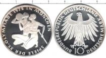 Продать Монеты ФРГ 10 марок 1972 Серебро