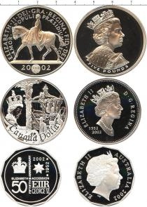 Продать Подарочные монеты Великобритания 50-летний юбилей правления Елизаветы II 2002 