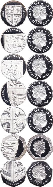 Продать Подарочные монеты Великобритания Выпуск монет 2008 2008 