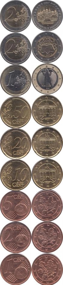 Продать Подарочные монеты Германия Евронабор 2007 года 2007 
