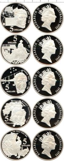Продать Подарочные монеты Австралия Становление Австралийского государства 1995 Серебро