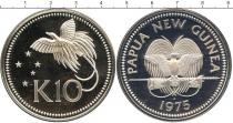 Продать Подарочные монеты Папуа-Новая Гвинея 10 кин 1975 Серебро