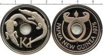 Продать Подарочные монеты Папуа-Новая Гвинея 1 кина 1975 года 1975 