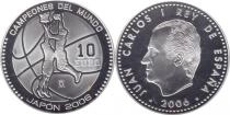 Продать Подарочные монеты Испания Чемпионат по баскетболу 2006 Серебро