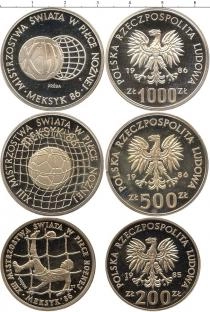 Продать Подарочные монеты Польша Чемпионат мира по футболу 1986 1985 