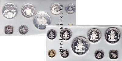 Продать Подарочные монеты Багамские острова Выпуск монет 1975 года 1975 Серебро