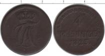 Продать Монеты Анхальт-Бернбург 4 пфеннига 1823 Медь