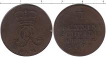 Продать Монеты Брауншвайг-Люнебург-Каленберг-Ганновер 2 пфеннига 1798 Медь