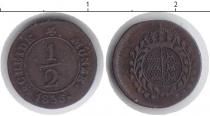 Продать Монеты Вюртемберг 1/2 крейцера 1836 