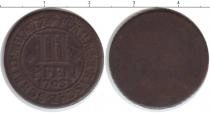 Продать Монеты Германия 3 пфеннига 1703 Медь