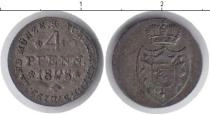 Продать Монеты Липпе-Детмольд 4 пфеннига 1828 Серебро