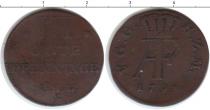 Продать Монеты Мекленбург-Стрелитц 3 пфеннига 1793 Медь