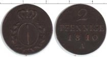 Продать Монеты Пруссия 2 пфеннига 1810 Медь