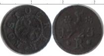 Продать Монеты Росток 1 пфенниг 1725 Медь