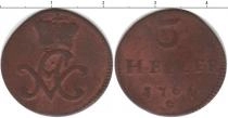 Продать Монеты Саксе-Мейнинген 3 хеллера 1761 Медь