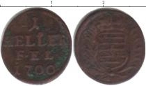 Продать Монеты Саксен-Веймар-Эйзенах 1 хеллер 1700 Медь