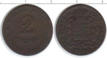 Продать Монеты Саксен-Кобург-Готта 2 пфеннига 1832 Медь