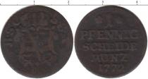 Продать Монеты Саксен-Кобург-Саалфелд 1 пфенниг 1772 Медь